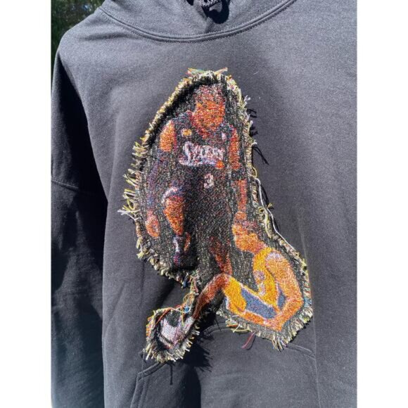 Allen Iverson - Step Over Hand Stitched Hoodie Size Large Men’s New - Picture 2 of 4